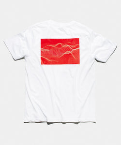 Men's Red 3D Waves T Shirt